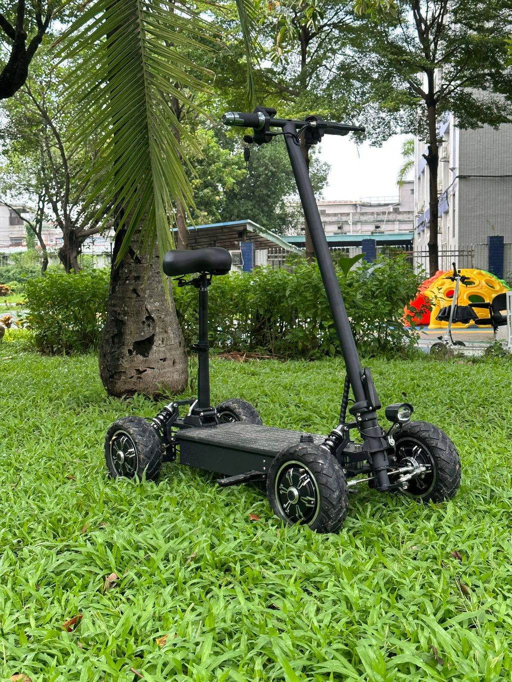 Wheel Electric Mobility Scooter for Seniors & Kids, Safe Folding Commuter Board with Dual Brakes, Comfortable Adult E-Skateboard