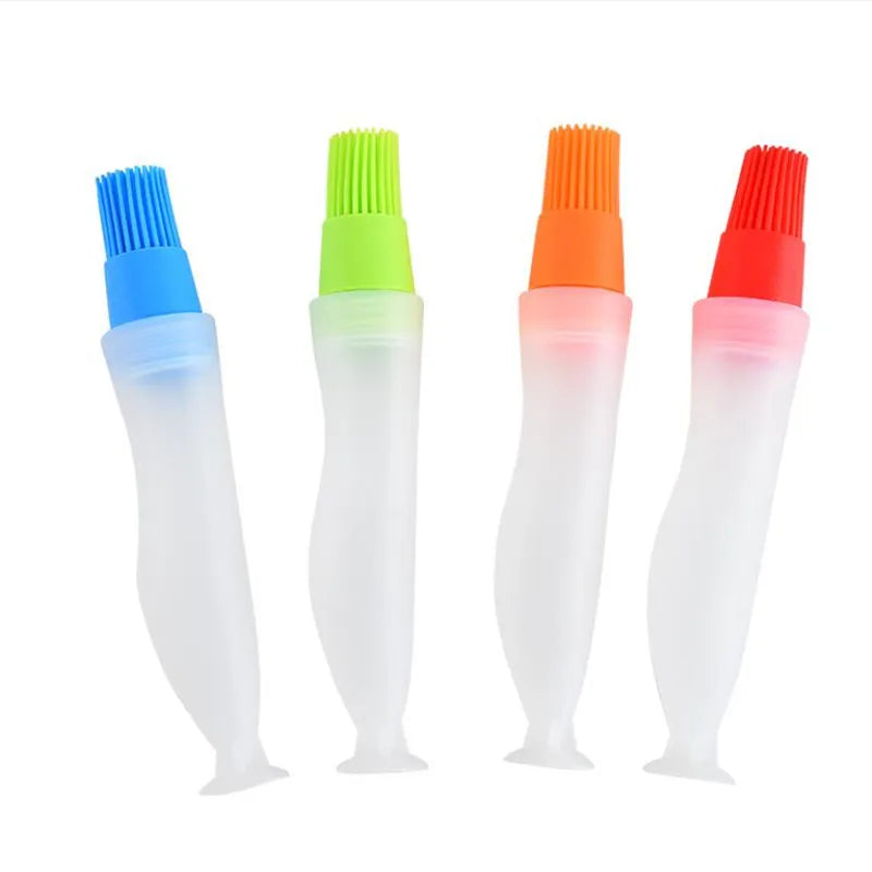 Barbecue Tools Silicone Kitchen Gadgets Portable Temperature Resistant BBQ Basting Brushes Oil Bottle Brush Baking Accessories