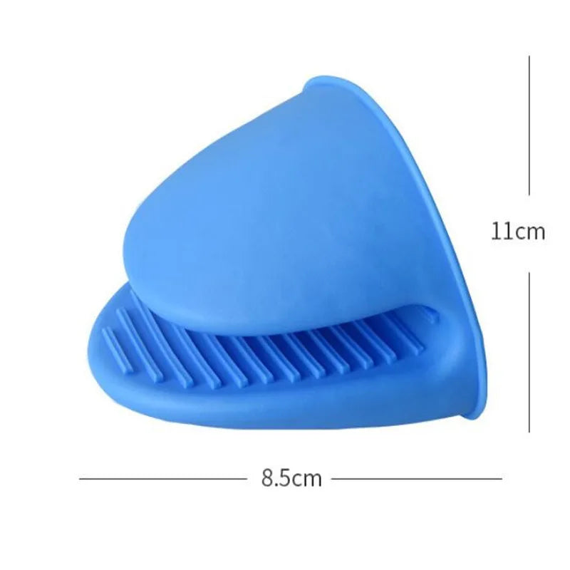 1Pc Thicken Silicone Baking Oven Mitts Microwave Oven Glove Insulation Non Stick Anti-slip Grips Bowl Pot Clips Kitchen Gadgets