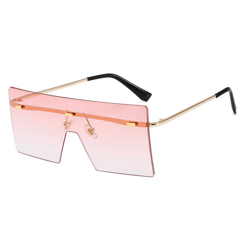 Superhot Eyewear 10239 Fashion Women Sun Glasses Oversized Square Rimless Sunglasses