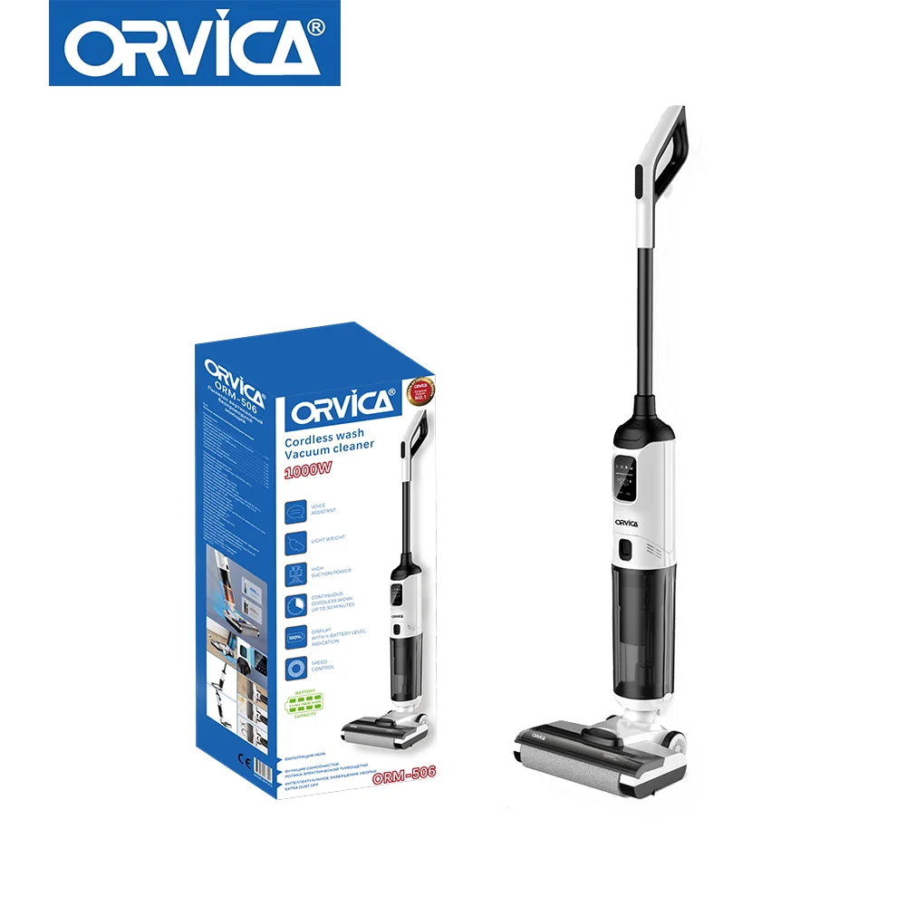 Cordless Floor Washing Vacuum Cleaner High Suction Mop Vacuum Cleaners for Home