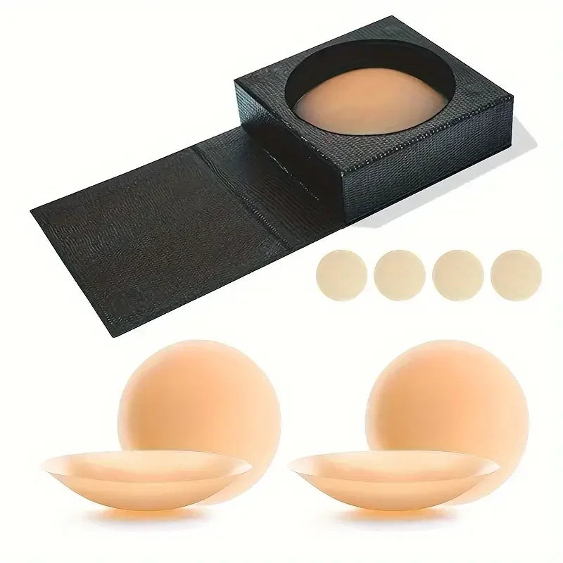 8CM Silicone Waterproof Breathable Matte Invisible Adhesive Nipple Covers & Pasties
