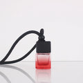 6ml New Arrival Car Hanging Glass Emtpy Bottle With Square Black Wooden Cap Car Air Freshener Diffuser Perfume Bottle