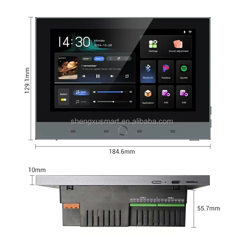 7-INCH Home Theater System 8Channel Intelligent Playback Background Music Player for Home Use