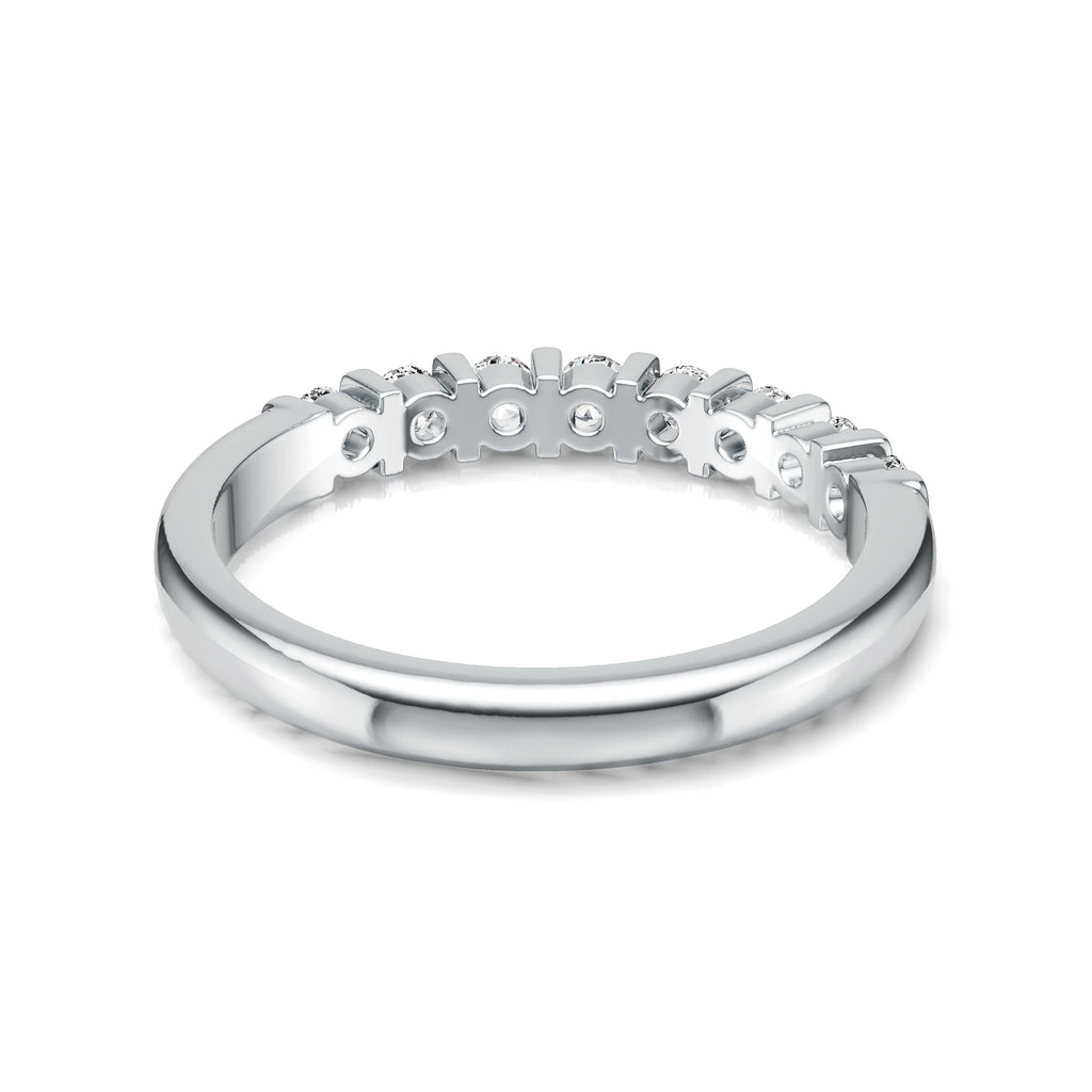 Round Cut 2.5MM VVS1 GRA Moissanite Casual Rings Ladies 925 Sterling Silver Sparkly Couples Fine Jewelry Love Women Wedding Ring