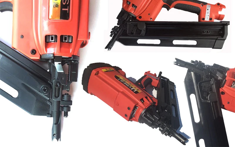 Industrial 34 Degree Gas Powered Nail Gun Pneumatic Wood Framing Nailer