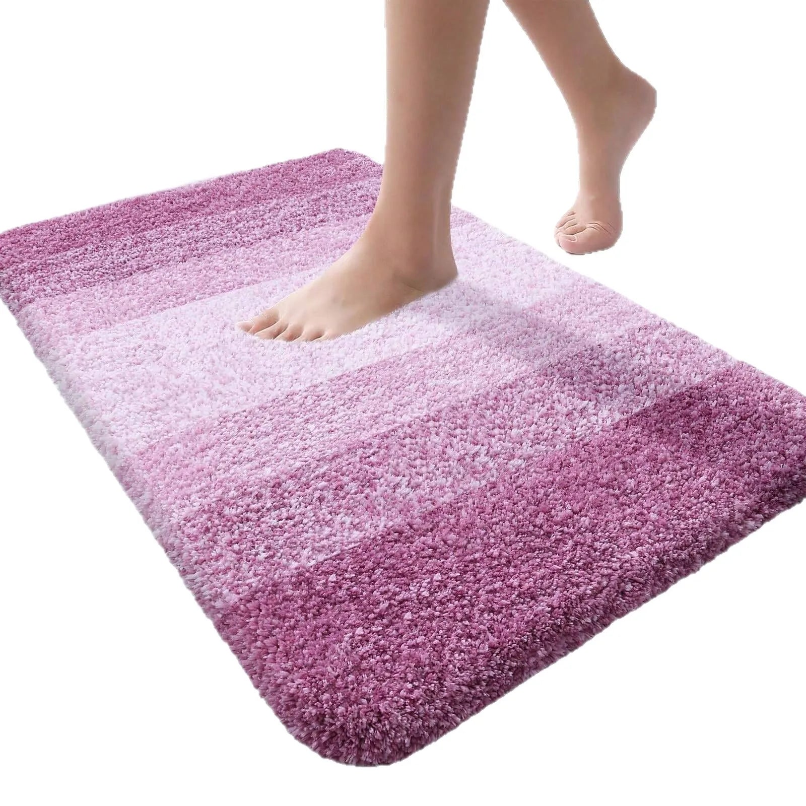 Microfiber Non-Slip Extra Absorbent Quick Dry Soft Shower Mat Modern Home and Hotel Bathroom Carpet Tufted Technique