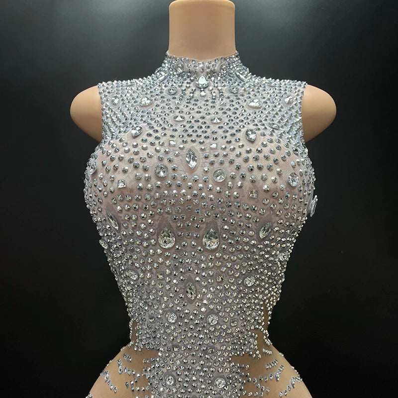 Novance Y2875-B Hot Selling Products 2024 Fashion Wholesale Rhinestone Evening Jumpsuit Luxury Summer Rompers for Women