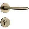 In Stock Zinc Alloy Lever Type Door Lock Handle Set Privacy Lock Passages & Coin Unlock Key for Bedroom Home Hotel