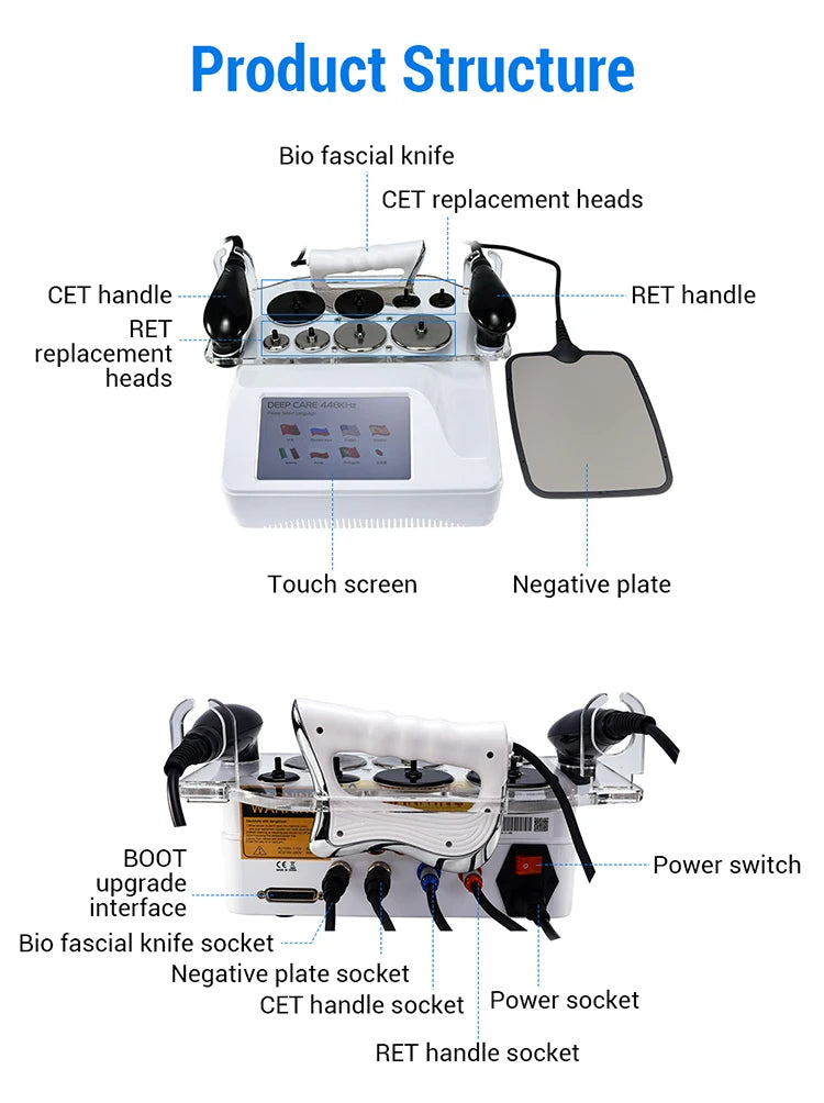 Wholesale price mini cet ret rf 448khz tecare therapy physiotherapy machine tecarterapia