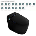 Automatic flushing without water tank integrated black electronic intelligence
