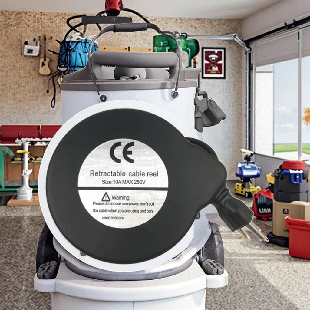 Small Cable Retractor, Retractable Power Cable Reel for Barber Shop