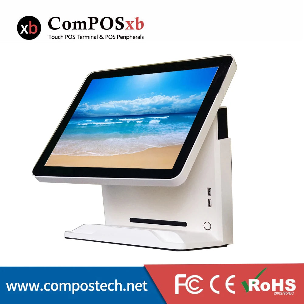 Windows 10 All In One PC 15 Inch POS Terminal Capacitive Touch Monitor Cash register For Sale