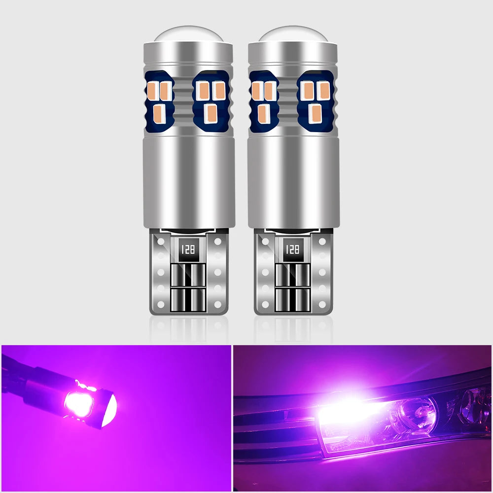 2x Car Signal Lamp T10 W5W Led Canbus Bulbs 18SMD 2014 Chips W5W 168 194 Car Interior Reading Light Wedge Side Lamps 12V