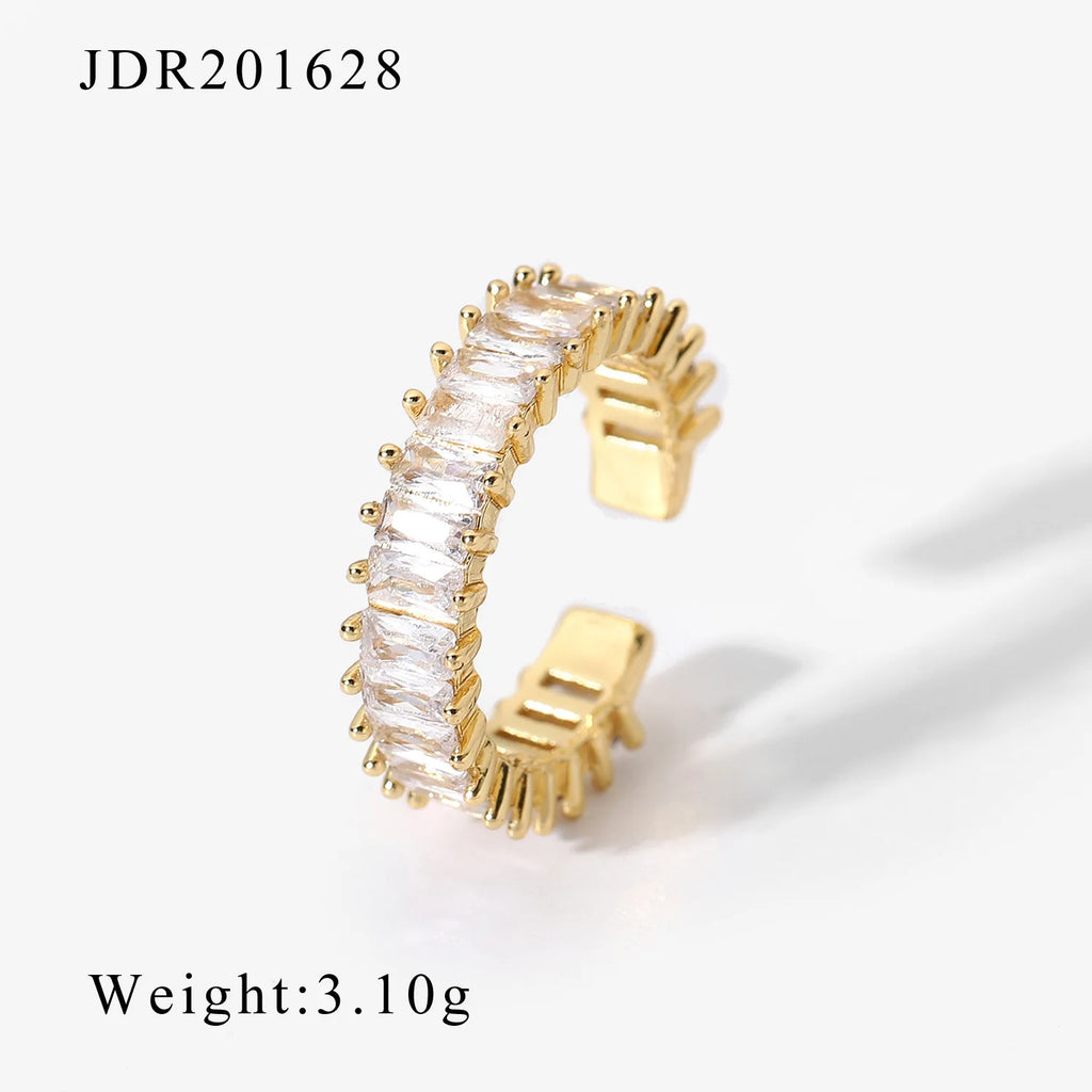 YW High Quality New Style Jewelry Zircon Ring Opening Retro Wholesale Rings for Women