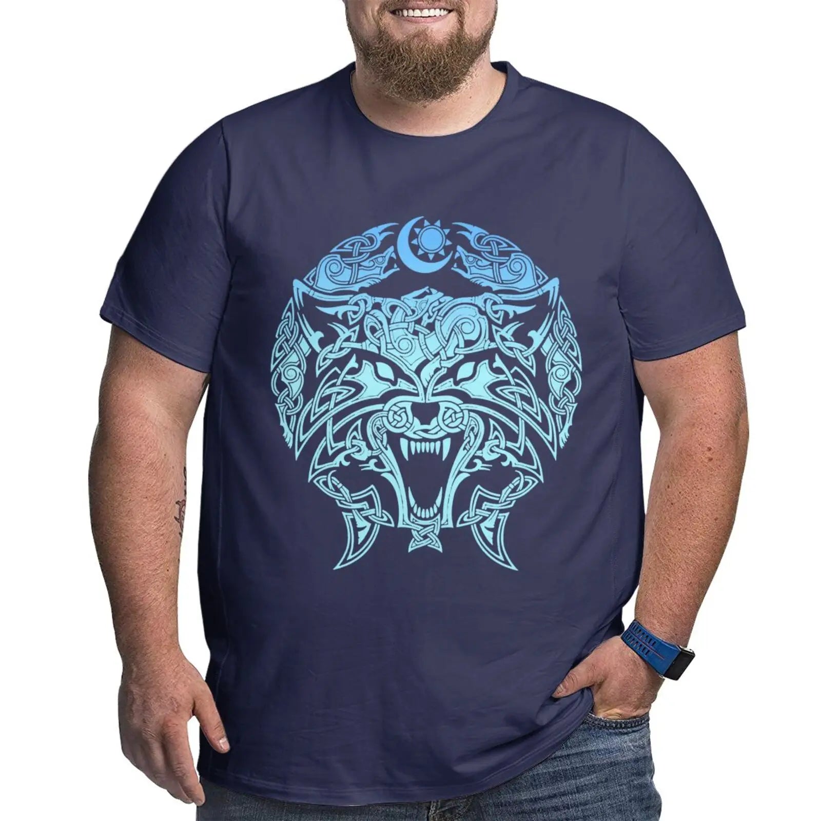 Unique Design Graphic Men T Shirts Plus Size Oversized Cotton T-shirts for Big Man Black Summer Short Sleeves Clothes Tops