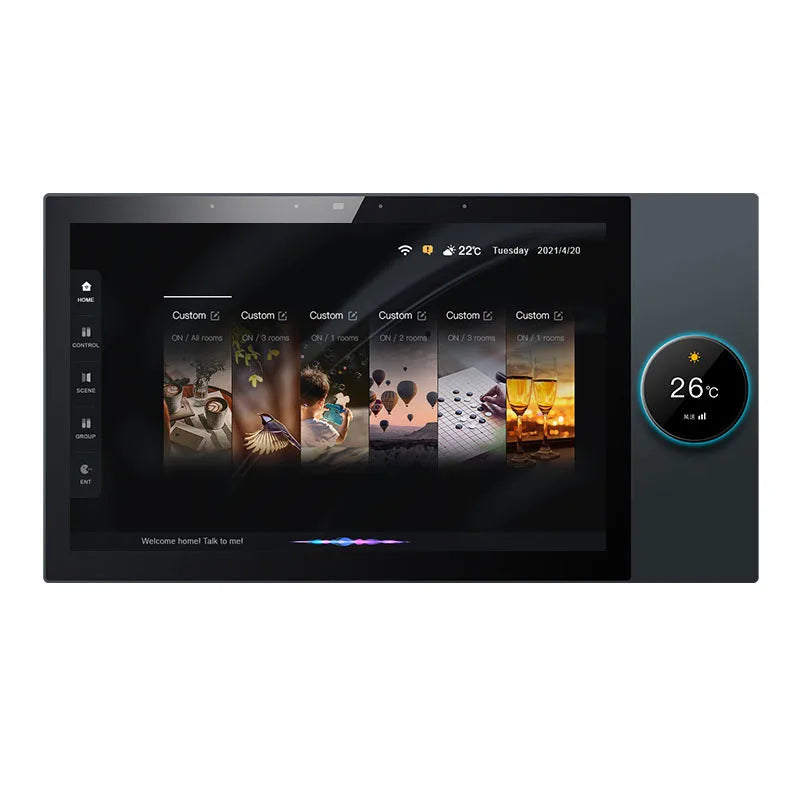 DUOMEI 10-Inch Tuya Smart Home Control System WiFi PC Glass Smart Central Control Screen Smart Switch Background Music Zigbee