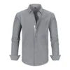2024 Men Long Sleeve Shirts Spring Autumn Slim Lapel Neck Button Casual Adult Daily Office Men Tops Business Shirt