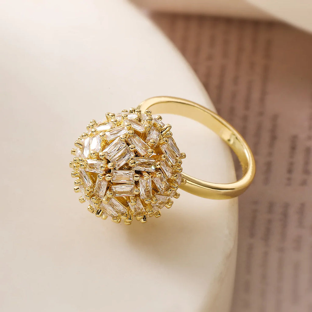 Stocks Cheap Brass Cz Ins Style Fashion Women Adjustable Rings
