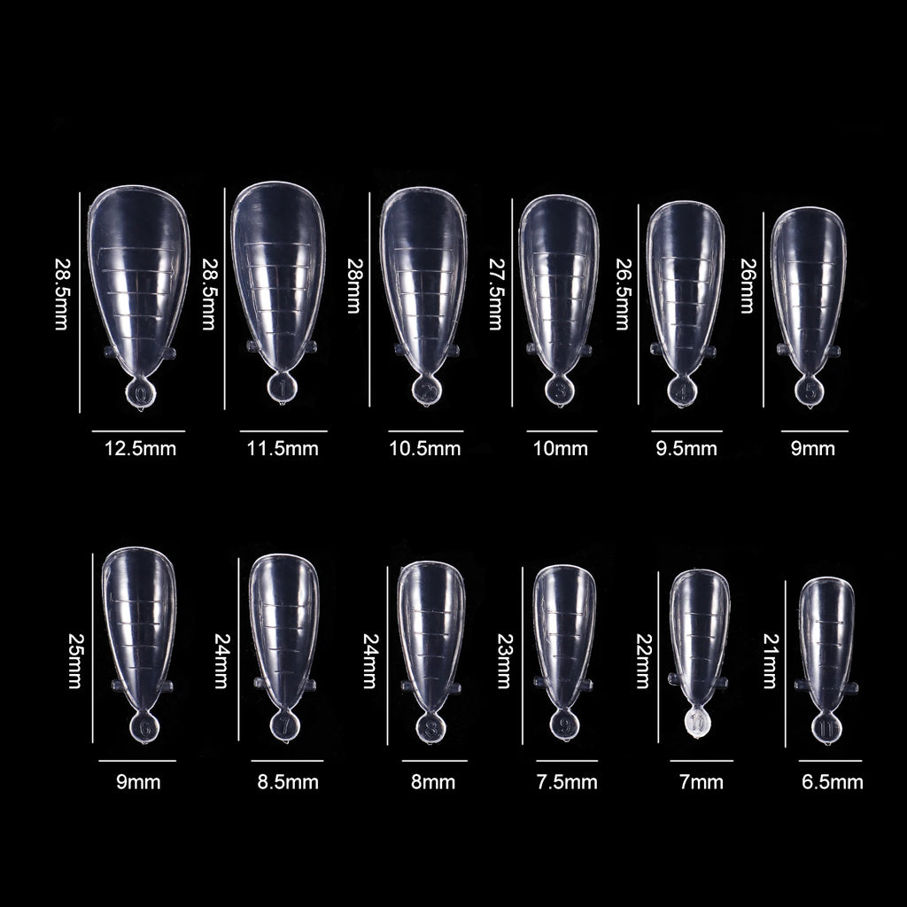 BNG Top Forms for Nails Dual Forms Nails Forms for Extension Full Cover Quick Building Gel Mold Tips Poly Nail Gel Mold