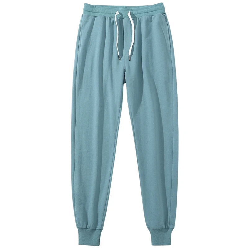 Vintage Sports Sweatpants Spring Autumn New Cotton Brown Joggers Fitness Casual Pencil Pants Loose Home Comfortable Sweatpants