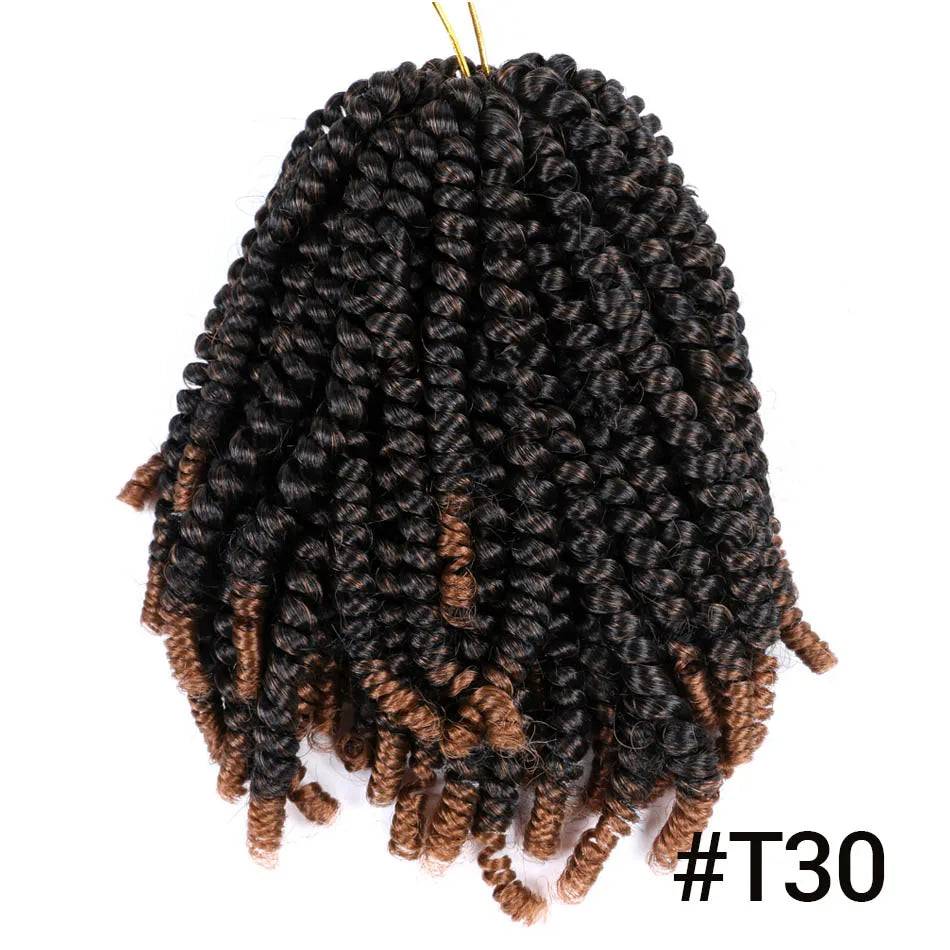 Ombre Spring Twist Braiding Hair Synthetic Crochet Braids Passion Twist Pre-Twist Crochet Hair Extensions Jamaica Bounce Twist