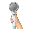 White Handheld Shower Head With On/Off Switch,Shower Handle With A Shut Off Switch And Button Of Adjusting Water