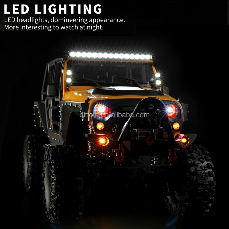 WLtoys 104026 1/10 Electric 4WD Off-road Climbing Car 2.4G RC Rock Racing Vehicle With Cool Lights