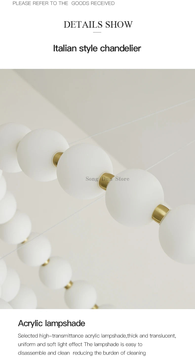 All Copper Post-Modern Household Living Room Chandelier Modern Minimalist Light Luxury Creative Personality Net Red Children’s