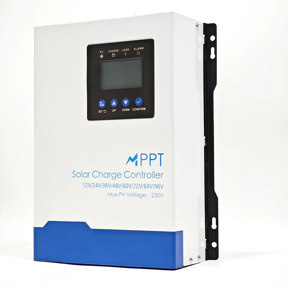 Factory Price 120A MPPT Solar Charge Controller 230V PV Input Auto for 12V/-96V LCD Display RS485 95-99% Efficiency Home Use