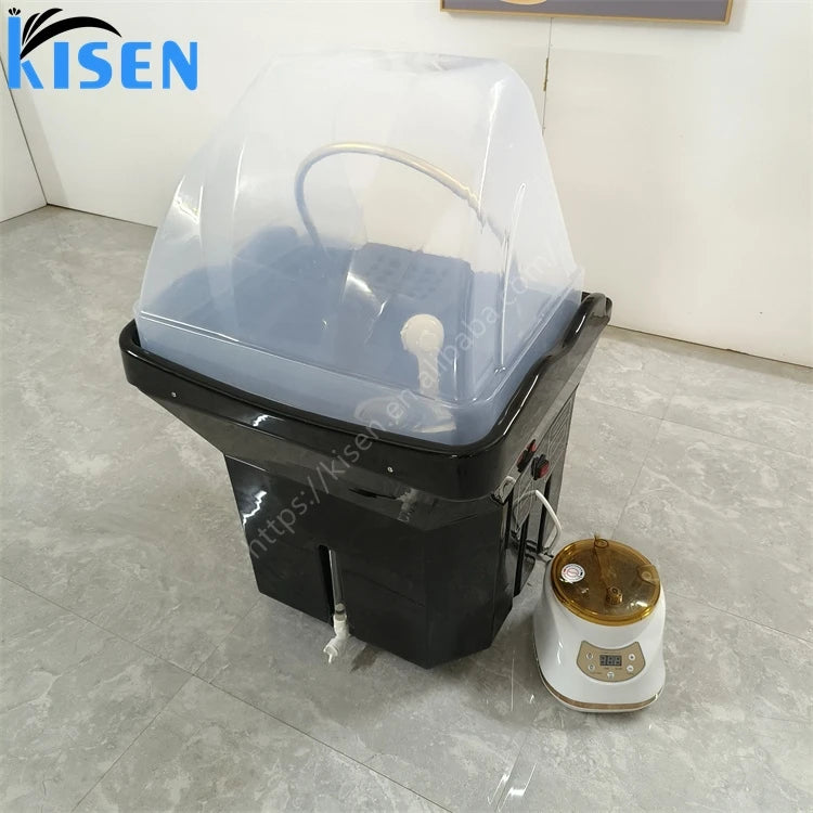KISEN Modern Portable Hair Wash Basin Pipeless Water Head Spa for Salon and Home for Bathroom or Gym Shampoo Sink Basin