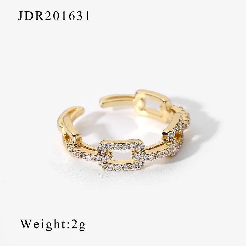YW High Quality New Style Jewelry Zircon Ring Opening Retro Wholesale Rings for Women