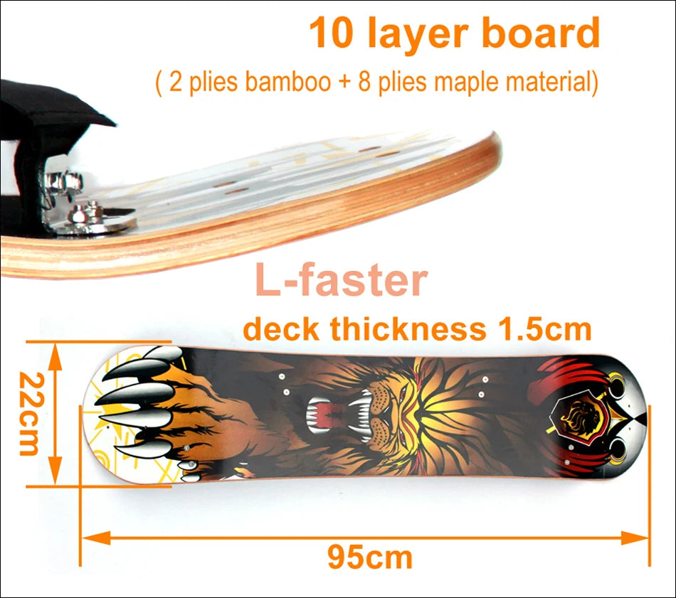 L-faster Electric Mountain Skateboard Components DIY Assemble All Terrain Skate Board With Children Like Parent-Child Activity