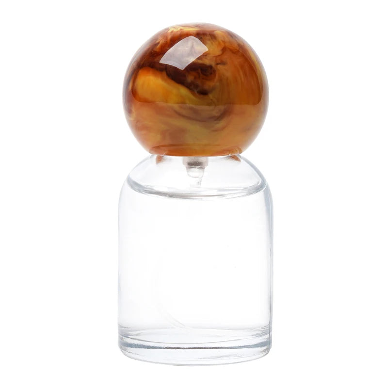 Hot Sale Cute 30ML Planets Style 5Color Stock Marble Texture Cap Glass Mini Perfume Bottle