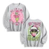 Funky Pink Grinch Christmas Era Graphic Black Long Sleeve, US Warehouse, Customizable Design