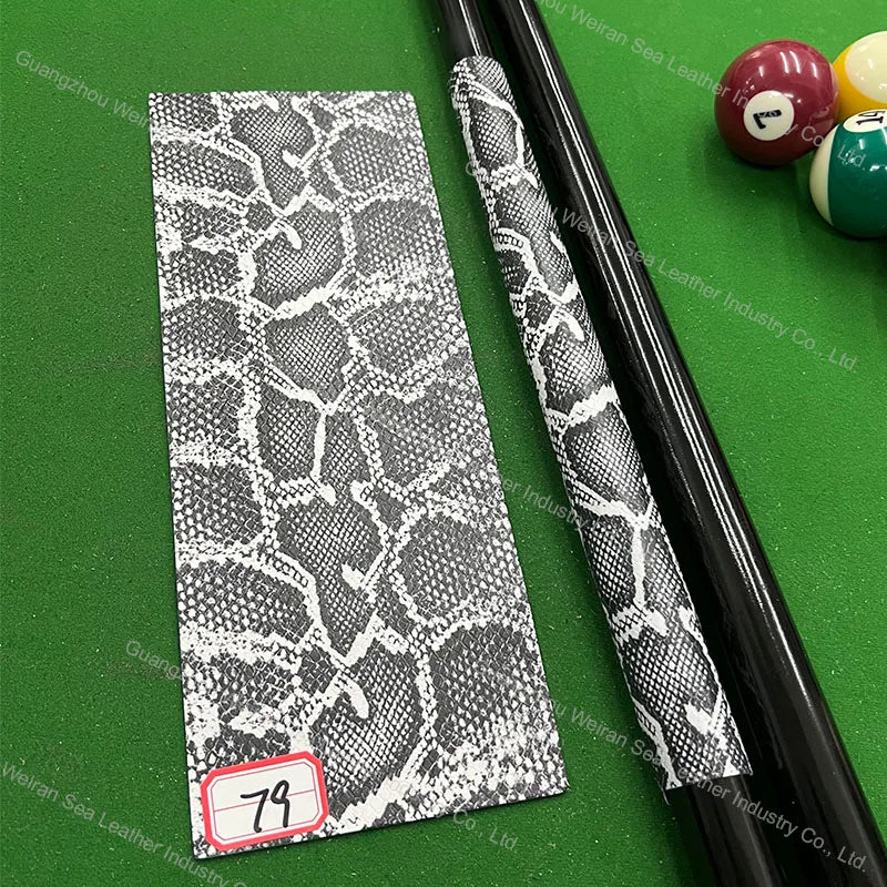 Genuine Cow Skin Pool Billiards Cue Grips Non-Slip Protective Sleeve Wrap with Different Print Pattern Genuine Leather Club Wrap