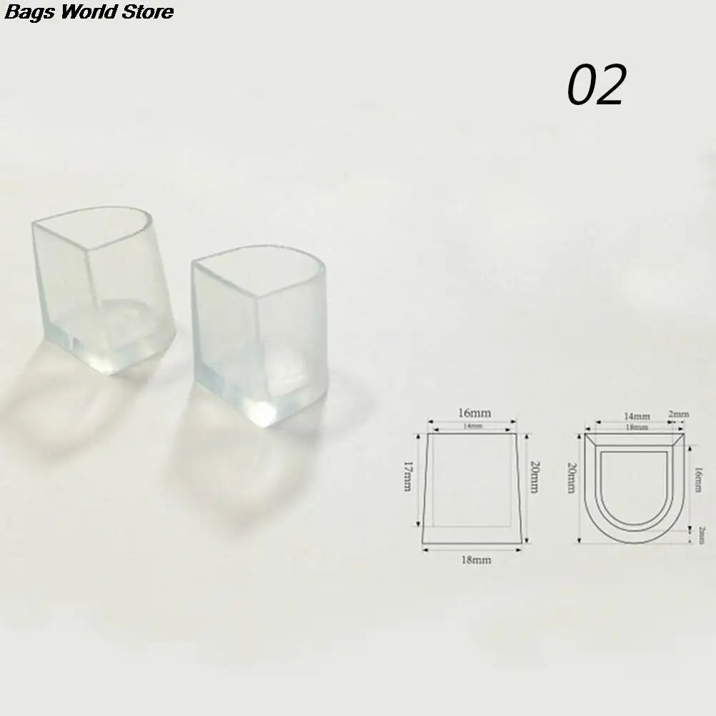 2pcs High Heel Protectors Latin Stiletto Dancing Covers Heel Stoppers Antislip Silicone High Heeler for Wedding Shoes 3Sizes