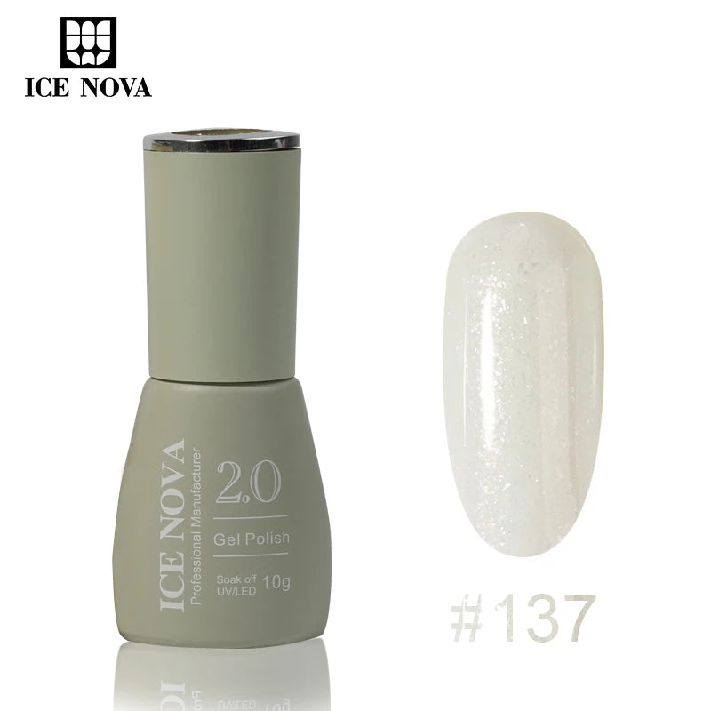 ICE NOVA Nails Gel Polish Set 8 Colours Professional Uv Gel Nail Kit 10ml Long Lasting Box for Hema/TPO Free Nail Supplies Salon