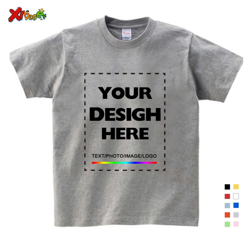 Custom Long Sleeves Shirt Kids Personalized Photo Shirt Children T-Shirt Name Clothing Girl Boy Shirt Toddler Logo Design Shirt