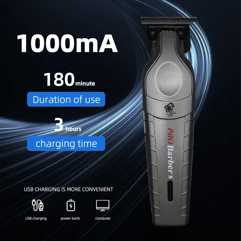 PRO Barber's New 7000RPM Professional Electric Clippers Fast Charging Barber Hair Cutter Machine Men's Hair Trimmer