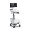 Laptop Medical Tablet Mobile Hospital Computer Ward Trolley Telemedicine Carts With Battery Wheels