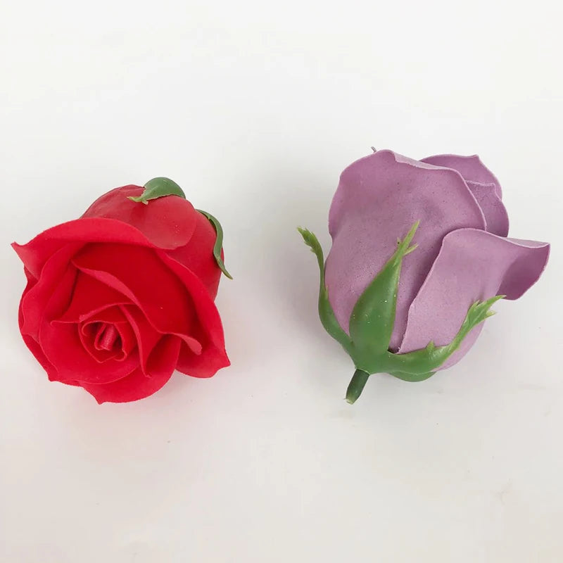 Artificial Natural Soft Rose Flowers Wedding Decoration Bouquet Gifts Blue Cold Beauty Rose Soap Flower