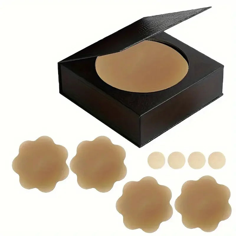 8CM Silicone Waterproof Breathable Matte Invisible Adhesive Nipple Covers & Pasties