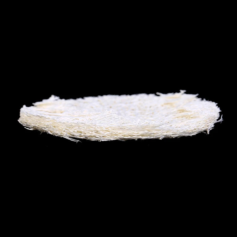 10pcs Natural Loofah Luffa Facial Complexion Skin Disc Disk Pads Exfoliator Sponge Makeup Pads Skin Care Facial Remover