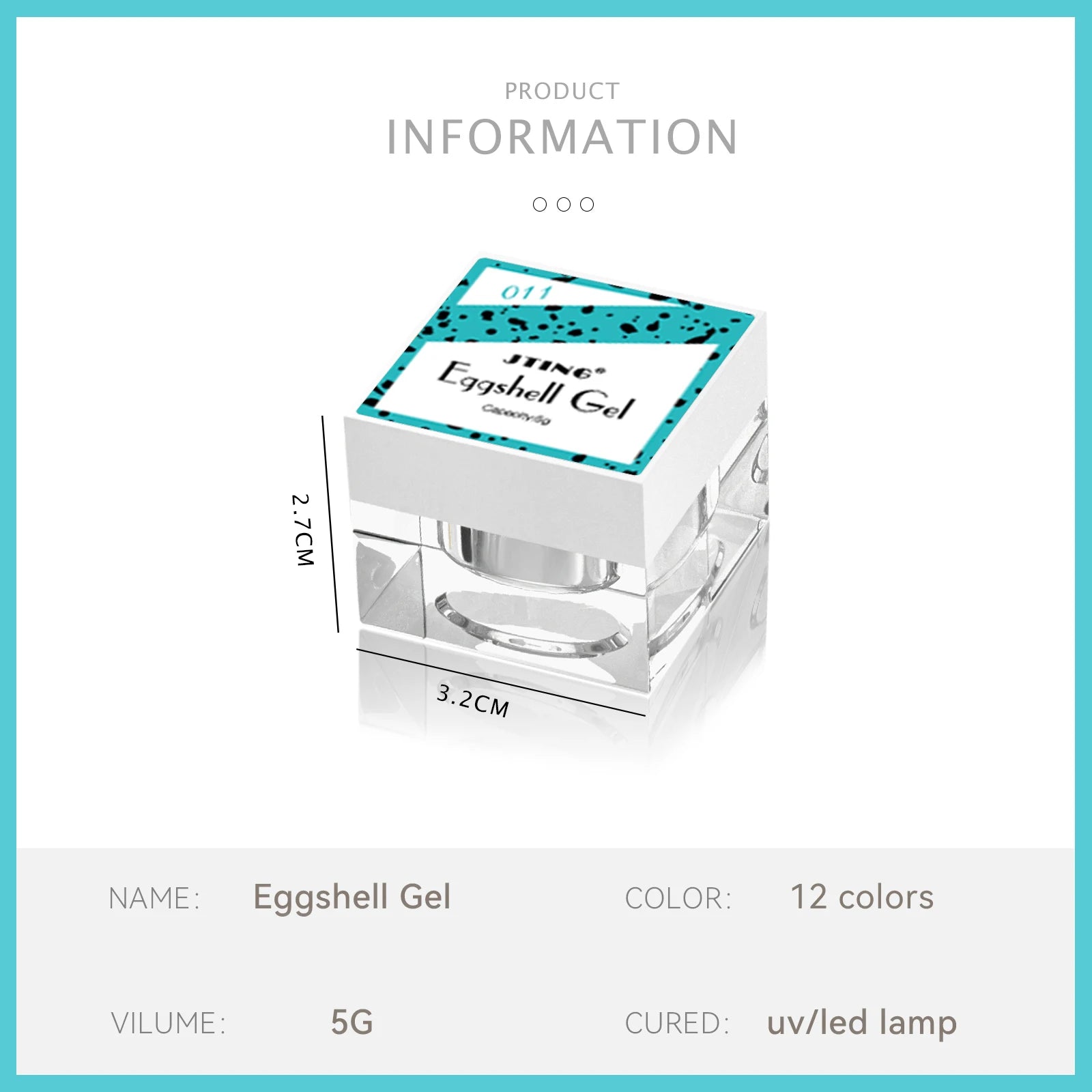 JTING High Quality Strong Glossy Matte Effects 12color Nail Art Neon Eggshell Gel Polish Set with Unique Jars OEM Private Label