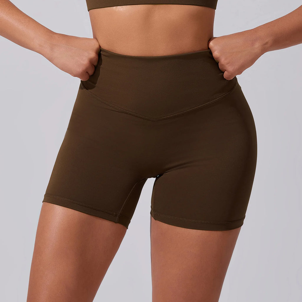 OEM 5 Piece Sets Women's Seamlesss T Shirt Yoga Set Biker Shorts Long Top Gymwear Sports Bra Apparel Gym Leggings Gym Clothes