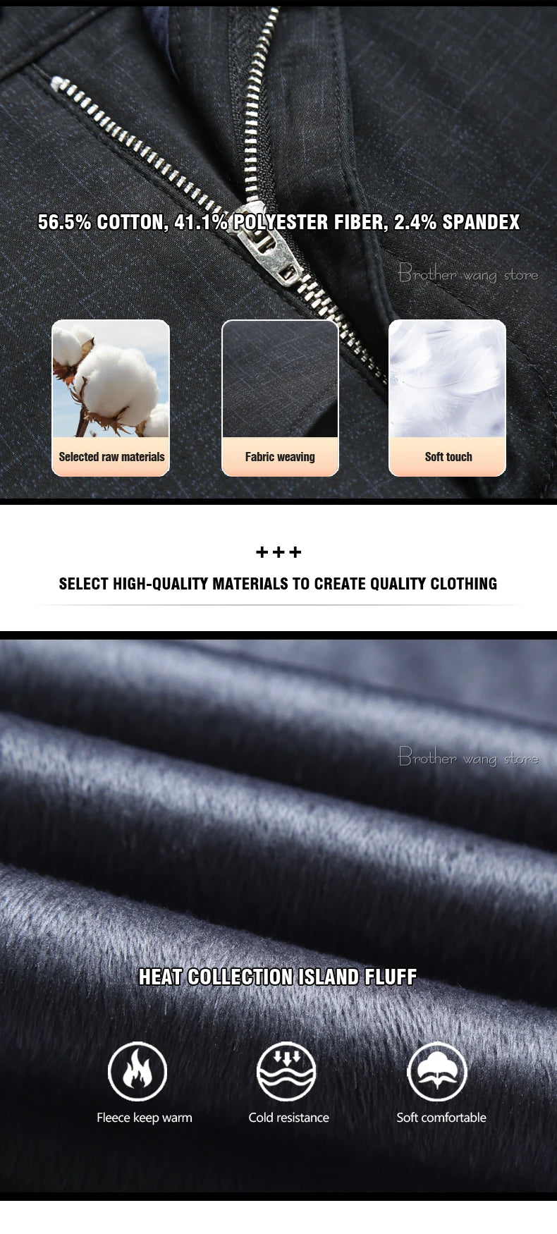 Winter New Men's Warm Casual Pants Business Fashion Fleece Thick Plaid Trousers Office Stretch Pants Male Brand Clothing