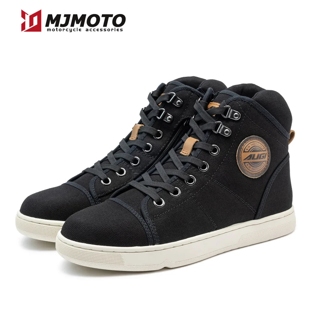 Men Lady Motorcycle Boots Anti Slip Motocross Protective Boots Breathable Motorbike Shoes Lightweight Travel Shoe Outdoor Hiking - Beauty