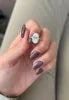 3 Carat Oval Lab Grown Diamond Engagement Ring IGI Certified Hidden Halo Solitaire in 14K 18K Gold