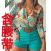 2piece Set Hot Style Plus Size Colorful Casual Button and Women Blouses Shirts